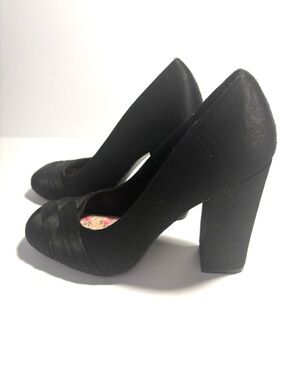 Rocket Dog Black Women’s Block, Chunky Heel Pumps, Sz 9